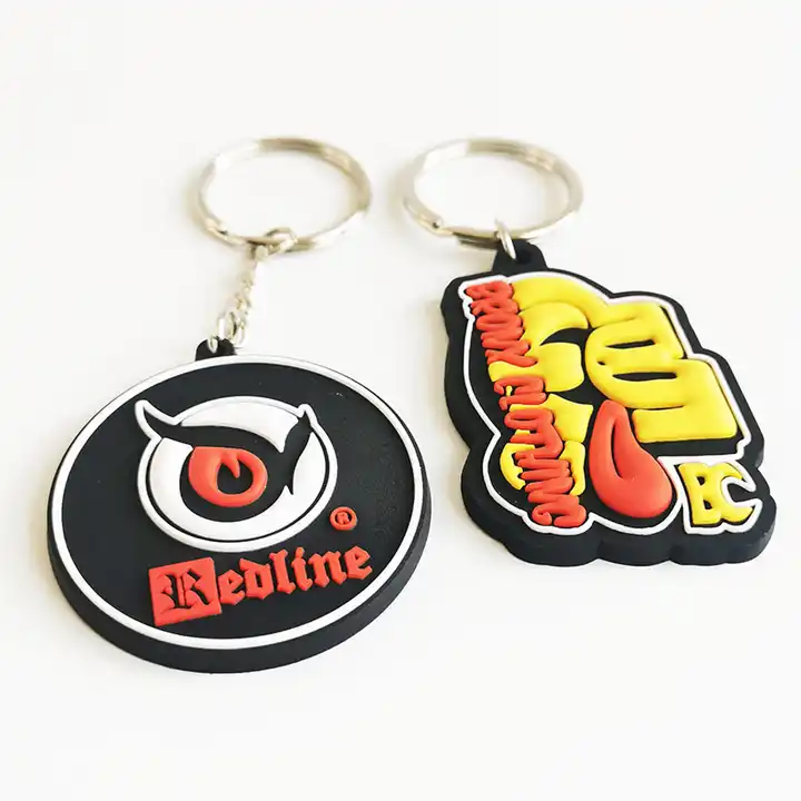 Personalized Logo Custom Silicone Keychain Rubber Keychain 